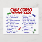 CANE CORSO Property Laws 2 Briefkaart (Voorkant)