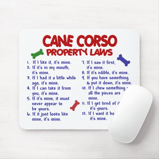 CANE CORSO Property Laws 2 Muismat (Met muis)