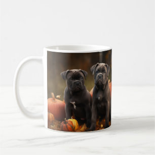 Cane Corso Pup Herfst Plezier Pompoen Koffiemok