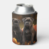 Cane Corso Puppy Herfst Delight Pompoen Blikjeskoeler (Blikje Voorkant)
