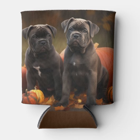 Cane Corso Puppy Herfst Delight Pompoen Blikjeskoeler (Voorkant)