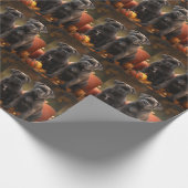 Cane Corso Puppy Herfst Delight Pompoen Cadeaupapier (Hoek)