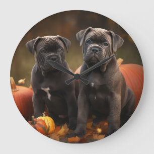Cane Corso Puppy Herfst Delight Pompoen Grote Klok