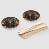 Cane Corso Puppy Herfst Delight Pompoen Handwaaier (Niet-gemonteerd)