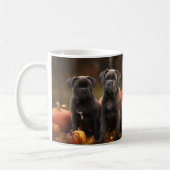 Cane Corso Puppy Herfst Delight Pompoen Koffiemok (Links)