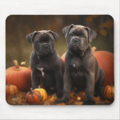 Cane Corso Puppy Herfst Delight Pompoen Muismat (Voorkant)