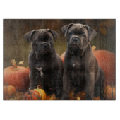 Cane Corso Puppy Herfst Delight Pompoen Snijplank (Voorkant)