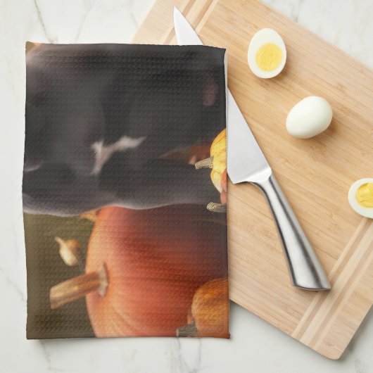 Cane Corso Puppy Herfst Delight Pompoen Theedoek (Quarter Fold)