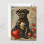 Cane Corso puppy  Valentijnsdag Briefkaart (Voorkant / Achterkant)