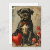 Cane Corso puppy  Valentijnsdag Feestdagenkaart (Voorkant / Achterkant)