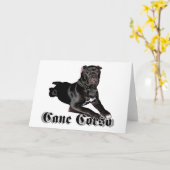 Cane Corso puppy wenskaart Kaart (Gele Bloem)
