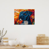 Cane Corso Quilling Art Dog Portret Poster (Keuken)