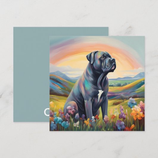 Cane Corso Rainbow Bridge Aangepaste hondennaam (Voorkant / Achterkant)