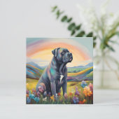 Cane Corso Rainbow Bridge Aangepaste hondennaam (Staand voorkant)