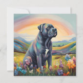 Cane Corso Rainbow Bridge Aangepaste hondennaam (Voorkant)