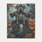 Cane Corso Riding Motorfiets Halloween Scary Fleece Deken (Voorkant)