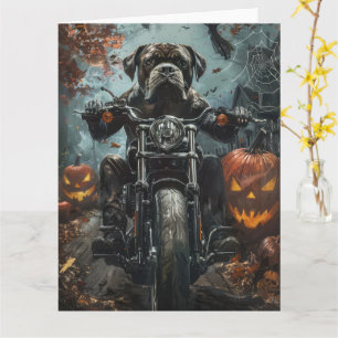 Cane Corso Riding Motorfiets Halloween Scary Kaart