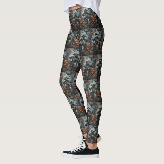 Cane Corso Riding Motorfiets Halloween Scary Leggings (Links)
