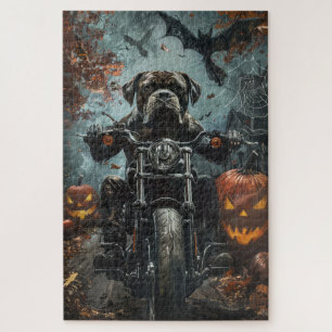 Cane Corso Riding Motorfiets Halloween Scary Legpuzzel