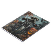 Cane Corso Riding Motorfiets Halloween Scary Notitieboek (Linkerzijde)