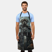 Cane Corso Riding Motorfiets Halloween Scary Schort (Gedragen)