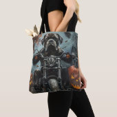 Cane Corso Riding Motorfiets Halloween Scary Tote Bag (Dichtbij)