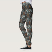 Cane Corso rijdt motorfiets Halloween eng Leggings (Links)