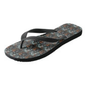 Cane Corso rijdt motorfiets Halloween eng Teenslippers (Schuin)