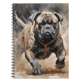 Cane Corso Running Ink Tekening Notitieboek