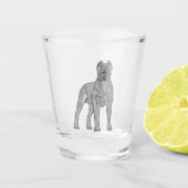 Cane Corso Shot Glas (Voorkant)
