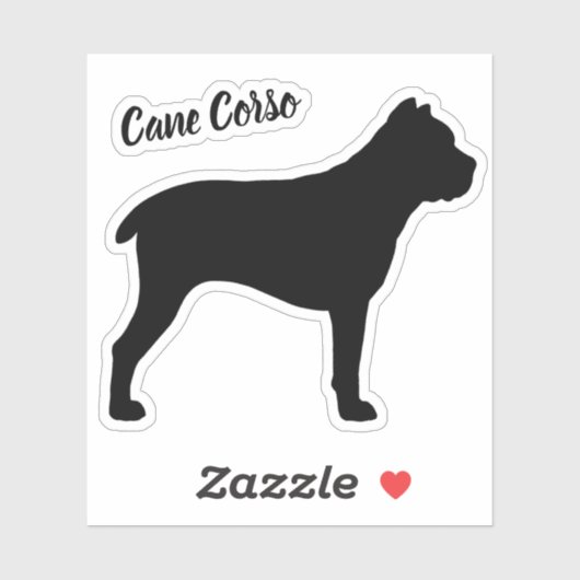 Cane Corso Silhouet Hondenras Vinyl Sticker (Vel)
