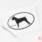 Cane Corso Silhouette Ovale Sticker (Envelop)