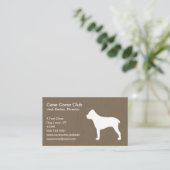 Cane Corso Silhouette Visitekaartje (Staand voorkant)