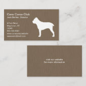 Cane Corso Silhouette Visitekaartje (Voorkant / Achterkant)