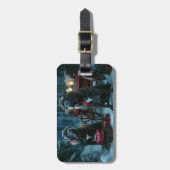 Cane Corso Snowy Sleigh Kerst Decor Bagagelabel (Voorkant verticaal)