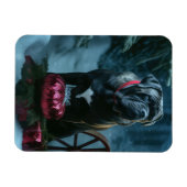 Cane Corso Snowy Sleigh Kerst Decor Magneet (Horizontaal)