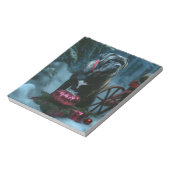 Cane Corso Snowy Sleigh Kerst Decor Notitieblok (Linkerzijde)