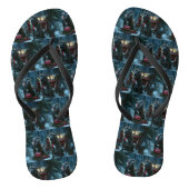 Cane Corso Snowy Sleigh Kerst Decor Teenslippers (Voetbed)