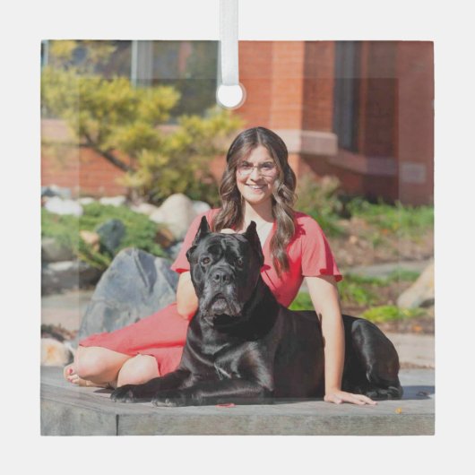Cane Corso Speciale Bestelling voor CB Glas Ornament (Voorkant)