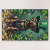 Cane Corso St. Patrick's Day GeluksHond Legpuzzel (Horizontaal)
