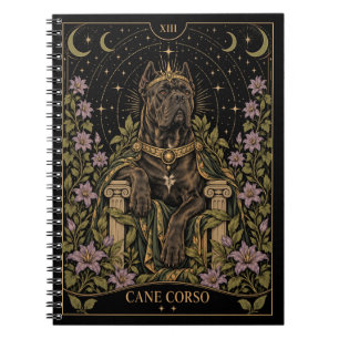 Cane Corso, Starlit Tarot Kunst Notitieboek