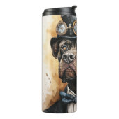 Cane Corso Steampunk Hond Thermosbeker (Gedraaid links)