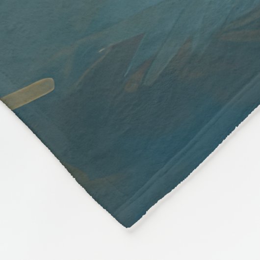 Cane Corso strand surfen schilderij Fleece Deken (Hoek)