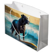 Cane Corso Strand Surfing Schilderij Groot Cadeauzakje (Achterkant Gekanteld)
