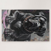 Cane Corso Toegewijde Wachter Hart Charme Valentij Legpuzzel (Horizontaal)