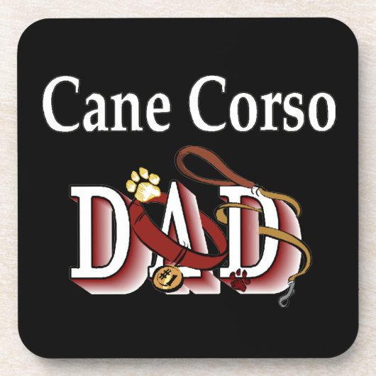 Cane Corso Vader Onderzetter (Voorkant)