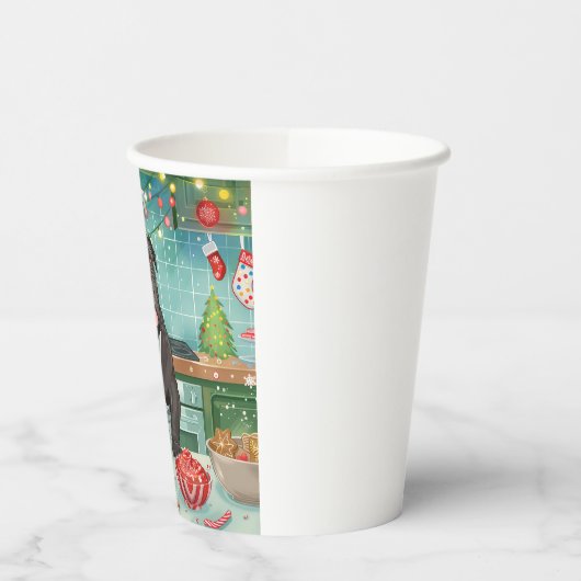 Cane Corso Vakantie Bakken: Feestelijke Kerst Papieren Bekers (Links)