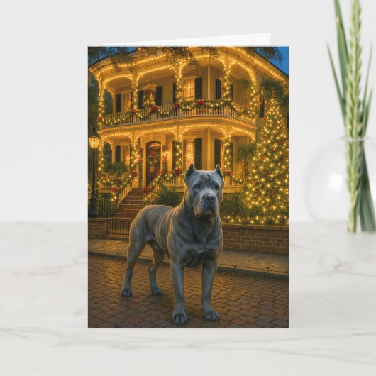 Cane Corso Vakantie Feestdagen Kaart (Voorkant)