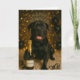 Cane Corso Vakantie Nieuwjaar Kaart