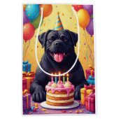 Cane Corso Verjaardagsfeest Medium Cadeauzakje (Voorkant)